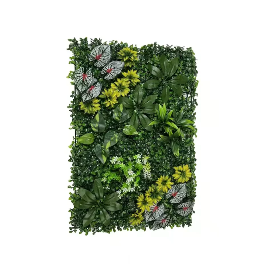 Panneau mural végétal 60x40 cm – Feuillage tropical dense