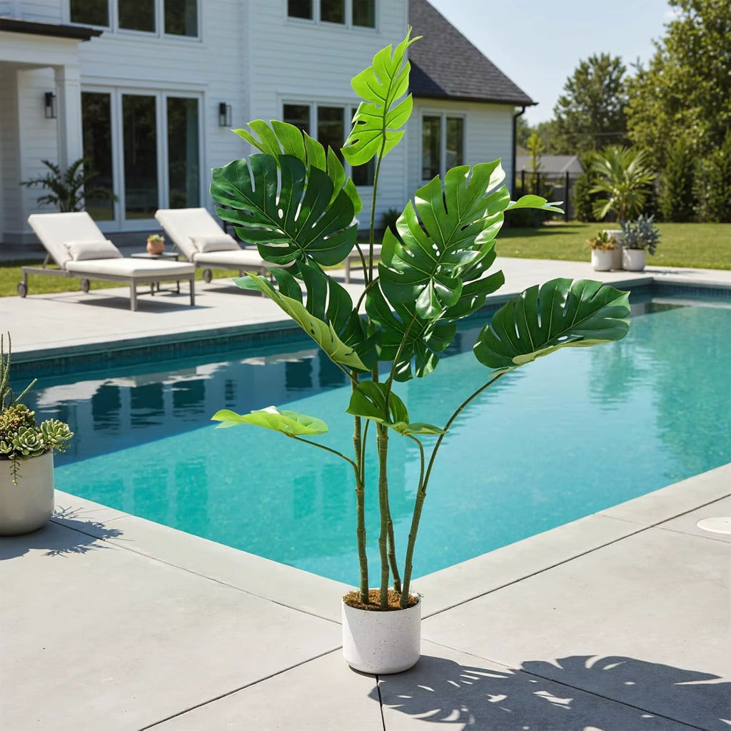 Monstera artificiel en pot