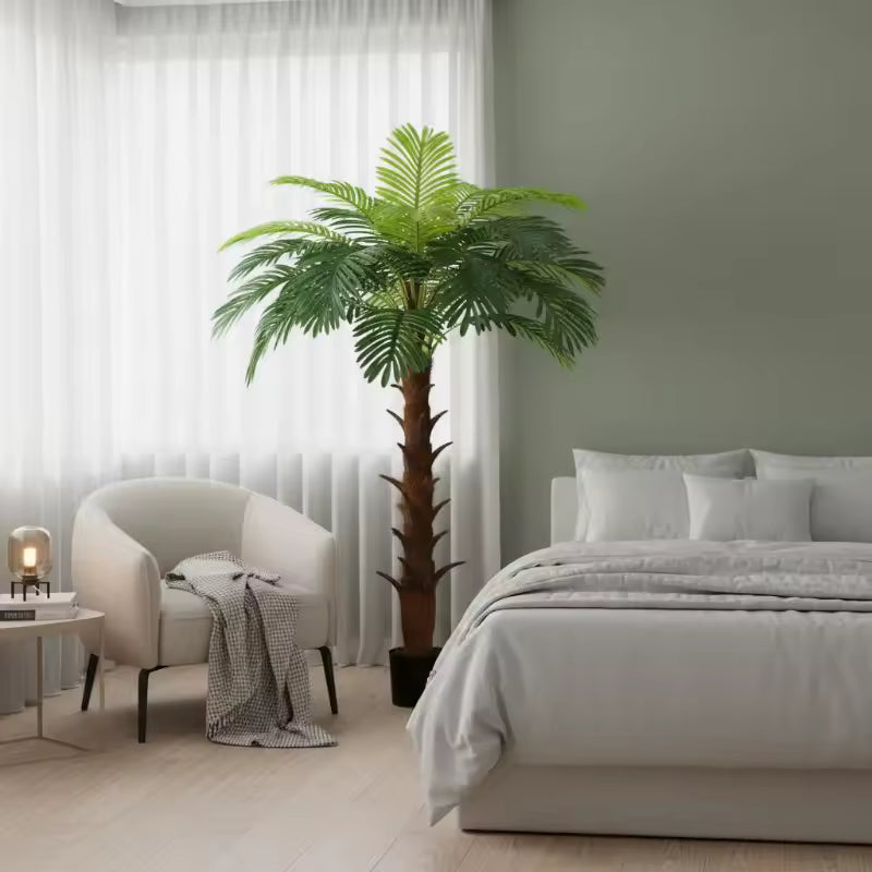 Cycas artificiel 160 cm avec pot noir