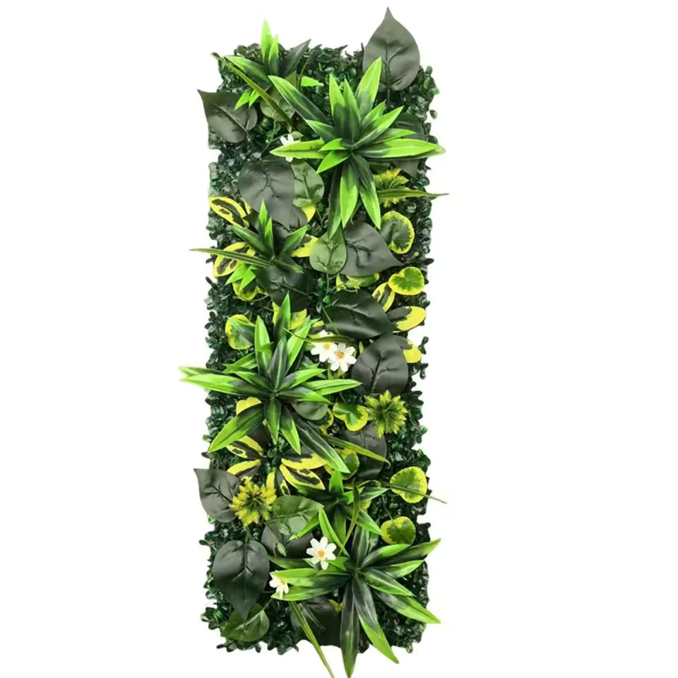 Panneau mural végétal vertical 75x25 cm