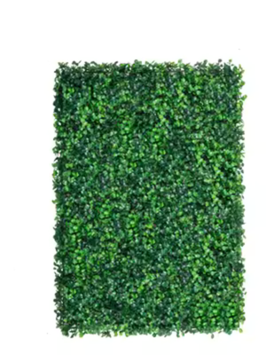 Mur de 24 panneaux de buis artificiel