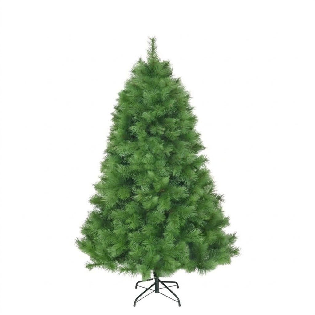 Sapin de Noël artificiel Vert Clair articulé 1,80 m — support en fer, 3 sections démontables