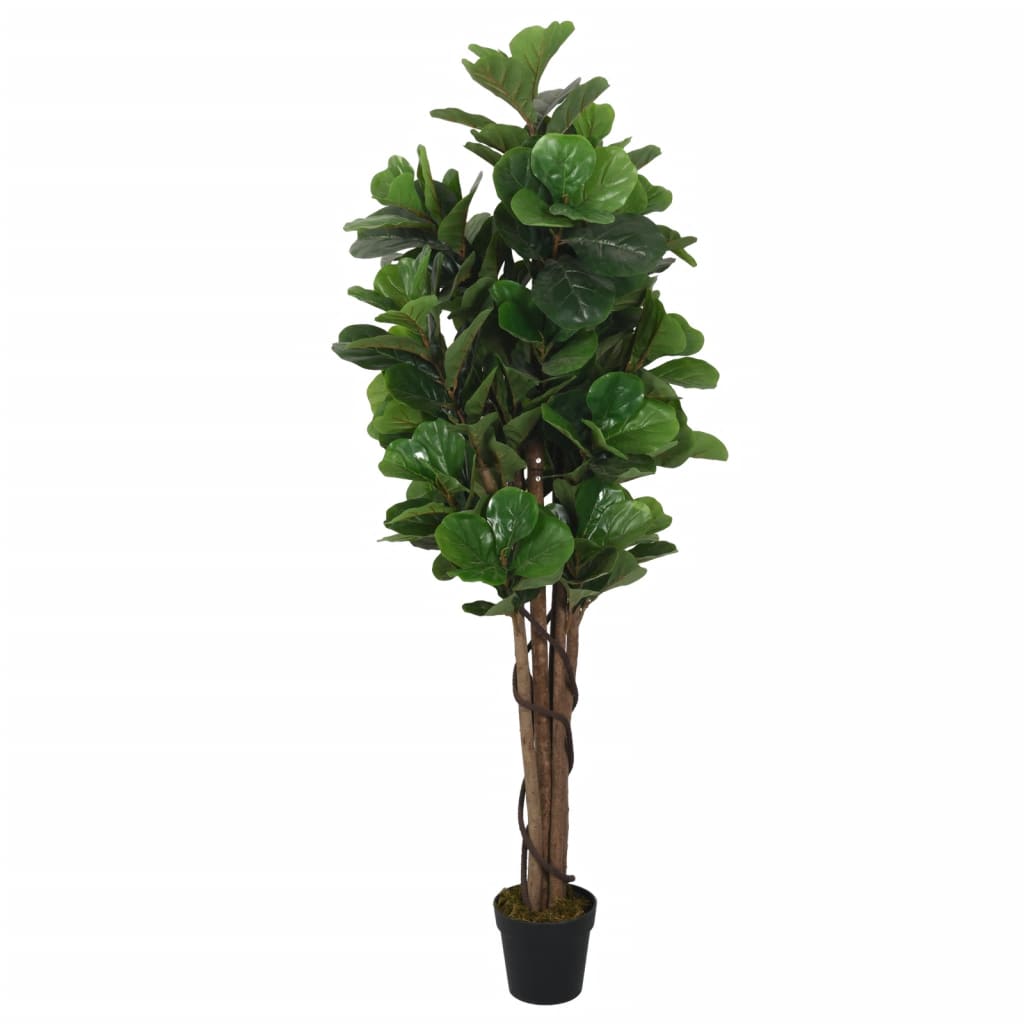 Ficus lyrata artificiel 96 feuilles 80 cm Vert
