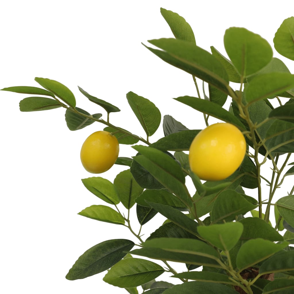 Citronnier artificiel avec 3 troncs vert 120 cm PP